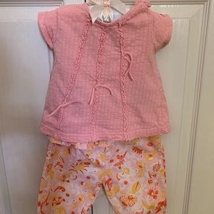 Cakewalk Baby Girl Top and Pants set 12 M